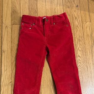 Boys Crewcuts Red Corduroys - Like New size 7